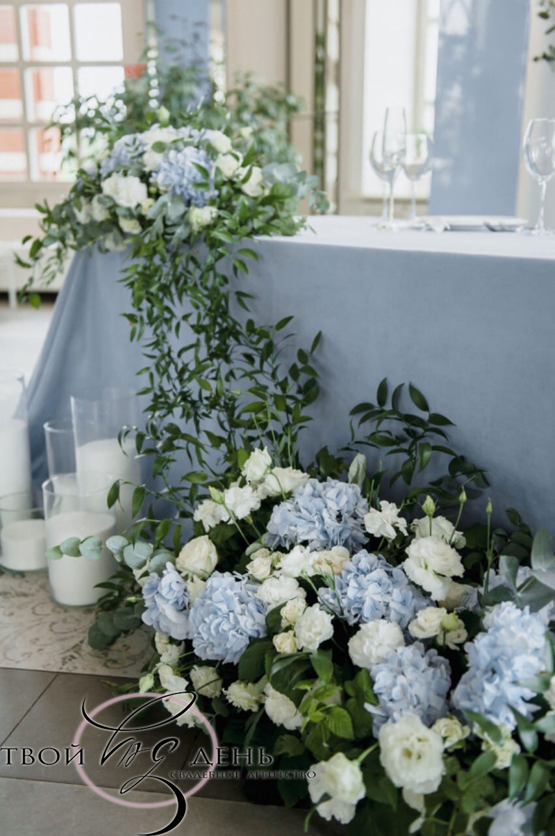 Свадебные цветы на стол